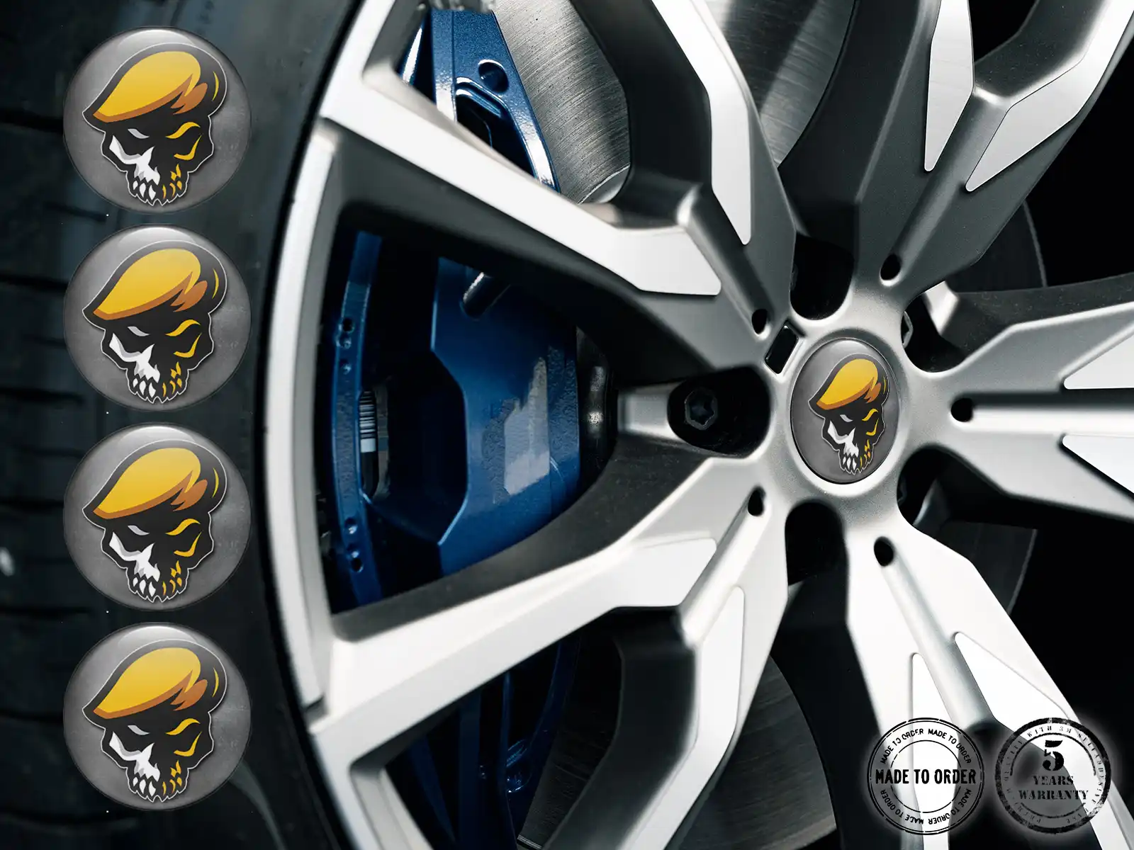 Rim Stickers Racing Domed Limited Sport Logo